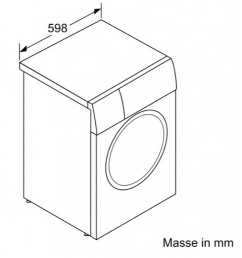 Bosch WAJ280H6 machine à laver Charge avant 7 kg 1400 tr min D Blanc