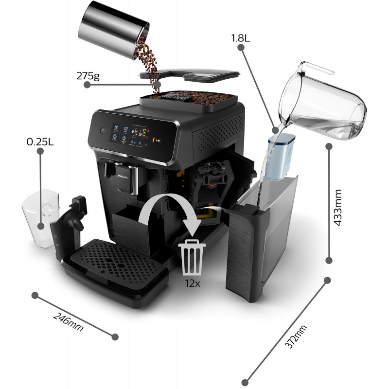 Philips Series 2200 Machine expresso à café grains avec broyeur