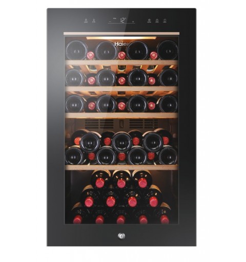 Haier Wine Bank 50 Serie 5 HWS49GA Nevera de vino Independiente Negro 49 botella(s)