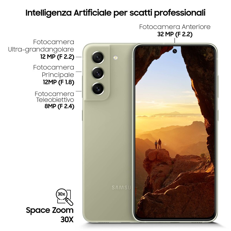 Samsung Galaxy SM-G990B 16,3 cm (6.4") Double SIM Android 11 5G USB Type-C 4500 mAh Olive