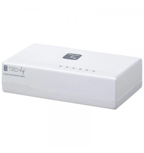 Techly I-SWHUB-050TY Netzwerk-Switch Fast Ethernet (10 100) Weiß