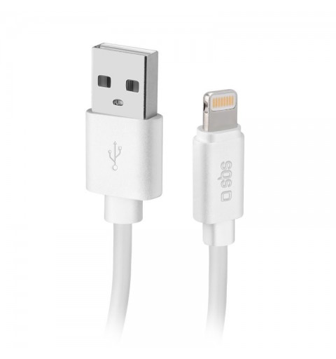 SBS TECABLPOLOLIG89W lightning cable 1 m White