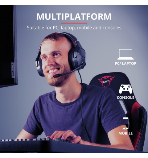 Trust GXT 4371 Ward Kopfhörer Verkabelt Kopfband Gaming Schwarz