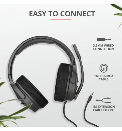 Trust GXT 4371 Ward Kopfhörer Verkabelt Kopfband Gaming Schwarz