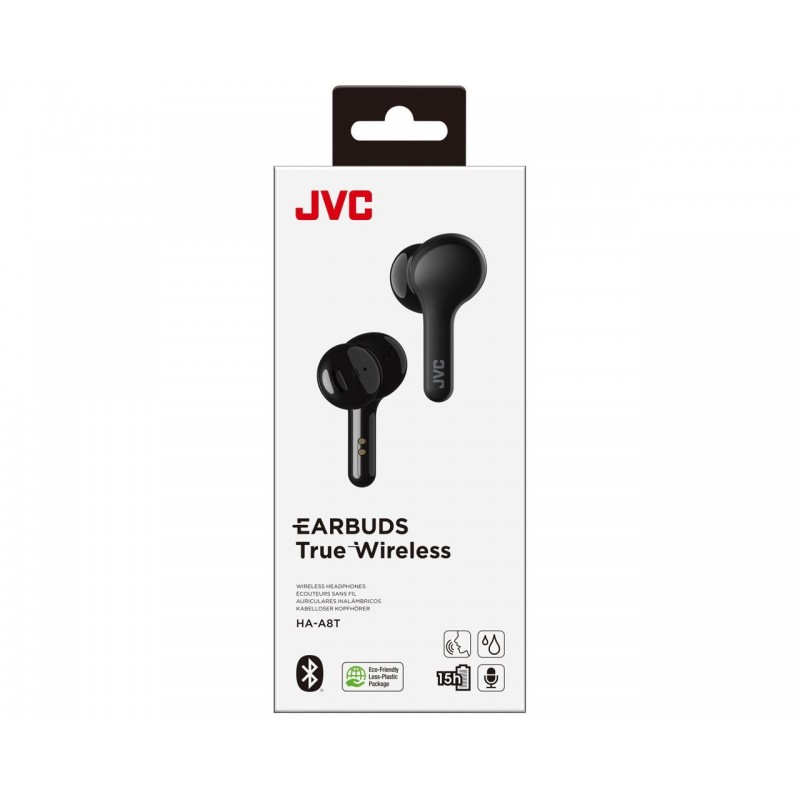 JVC HA-A8T-B Kopfhörer True Wireless Stereo (TWS) im Ohr Musik Bluetooth Schwarz
