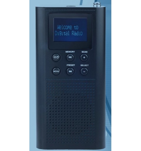 Roadstar TRA-70D+ BK radio Portátil Digital Negro