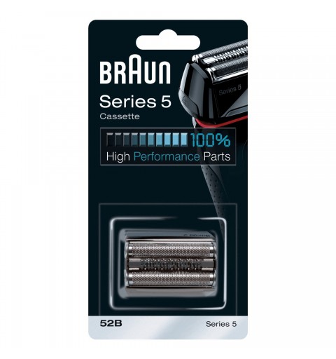 Braun Series 5 52B Testina di Ricambio per Rasoio Elettrico Barba – Compatibile Con I Rasoi . Per Una Rasatura Perfetta Ogni