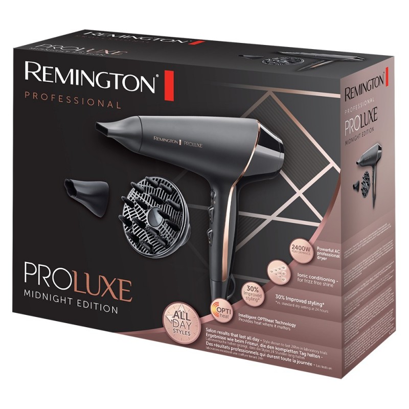 Remington PROLuxe Midnight Edition 2400 W Negro, Oro