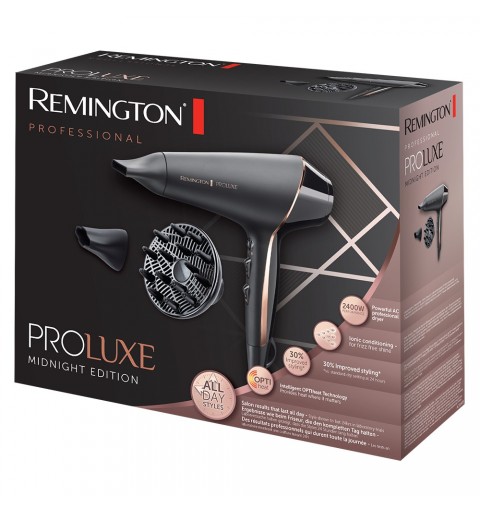 Remington PROLuxe Midnight Edition 2400 W Nero, Oro