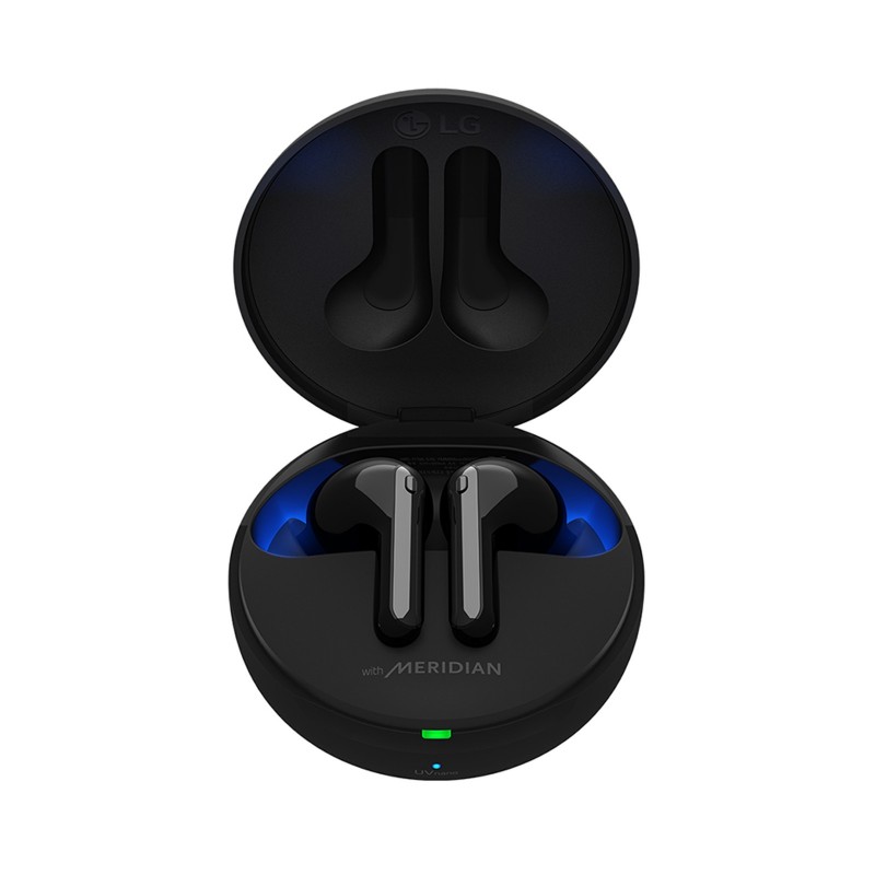 LG TONE Free FN7 Black Cuffie Bluetooth True Wireless Meridian Audio ANC con custodia UVnano