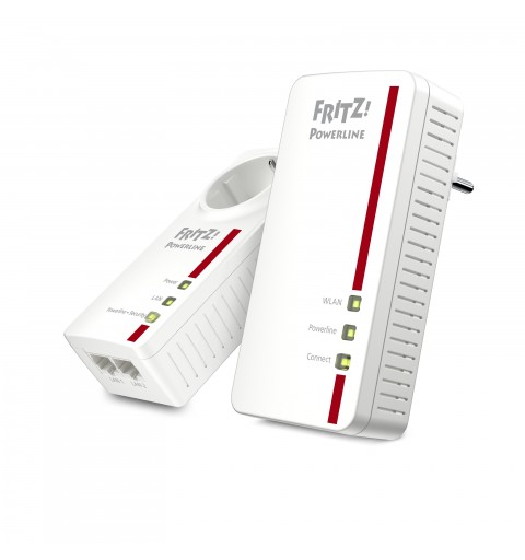 FRITZ! Powerline 1260E WLAN Set 1200 Mbit s Ethernet LAN Wifi Blanc 2 pièce(s)