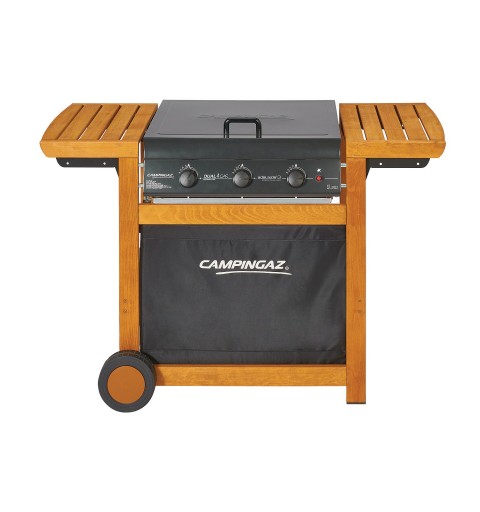 Campingaz Adelaide 3 Woody DualGas Barbecue Chariot Gaz de pétrole liquéfié (GPL) + méthane Noir, Bois 14000 W