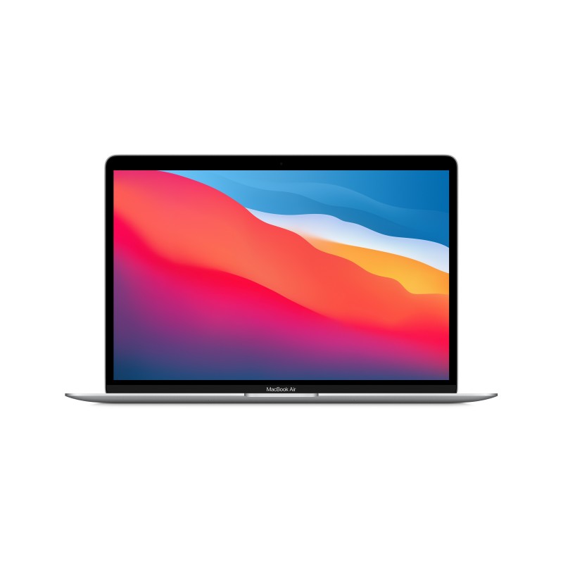 Apple MacBook Air Ordinateur portable 33,8 cm (13.3") Apple M 8 Go 256 Go SSD Wi-Fi 6 (802.11ax) macOS Big Sur Argent