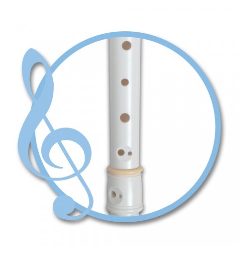 Bontempi Recorder flauta musical Barroco Soprano