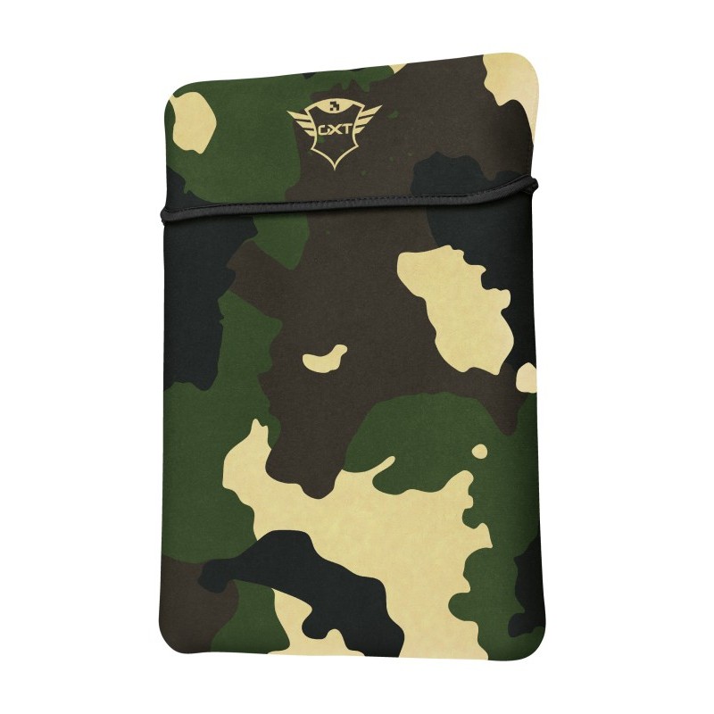 Trust GXT 1244C notebook case 43.9 cm (17.3") Sleeve case Black, Camouflage