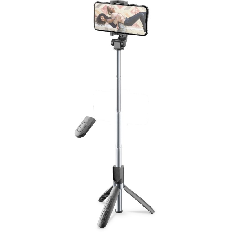 Cellularline Freedom Selfie-Stick Smartphone Schwarz, Silber