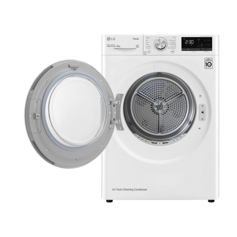 LG RH80V9AVHN secadora Independiente Carga frontal 8 kg A+++ Blanco