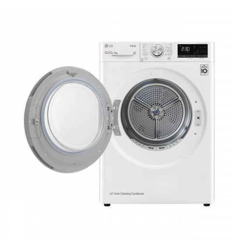 LG RH80V9AVHN secadora Independiente Carga frontal 8 kg A+++ Blanco