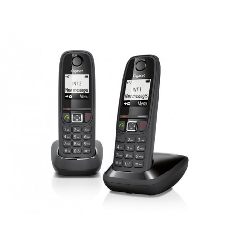Gigaset AS405 Duo DECT telephone Caller ID Black