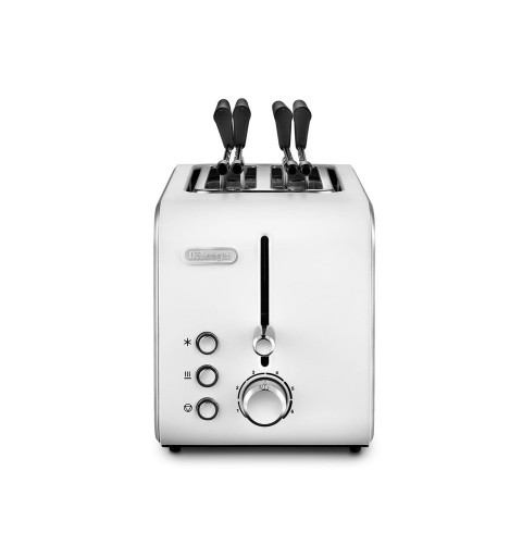 De’Longhi CTX 2203.W grille-pain 2 part(s) 550 W Argent, Blanc