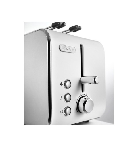 De’Longhi CTX 2203.W grille-pain 2 part(s) 550 W Argent, Blanc