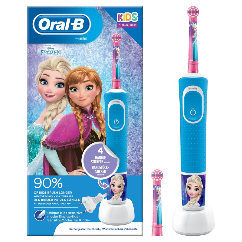 Oral-B 80324393 brosse à dents électrique Enfant Bleu, Rose