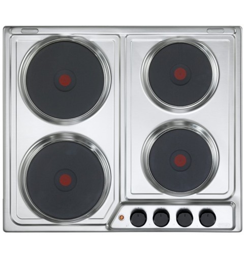 De’Longhi FFI 46 ER hob Stainless steel Built-in 60 cm Sealed plate 4 zone(s)