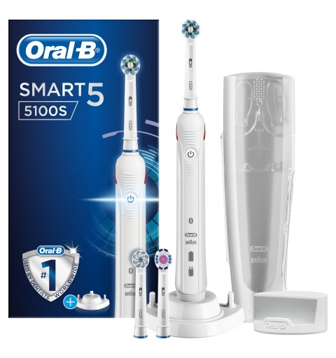 Oral-B Spazzolino Elettrico Ricaricabile Smart 5 5100S Bianco