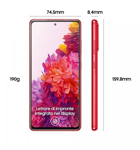 Samsung Galaxy S20 FE SM-G780GZRDEUE smartphone 16.5 cm (6.5") Dual SIM 4G USB Type-C 6 GB 128 GB 4500 mAh Red