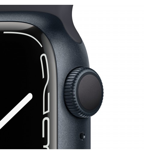 Apple Watch Series 7 GPS, 41mm Cassa in Alluminio Mezzanotte con Cinturino Sport Mezzanotte