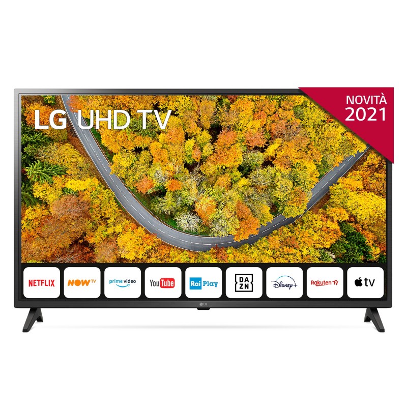 LG 43UP75006LF 43" Smart TV 4K Ultra HD NOVITÀ 2021 Wi-Fi Processore Quad Core 4K AI Sound