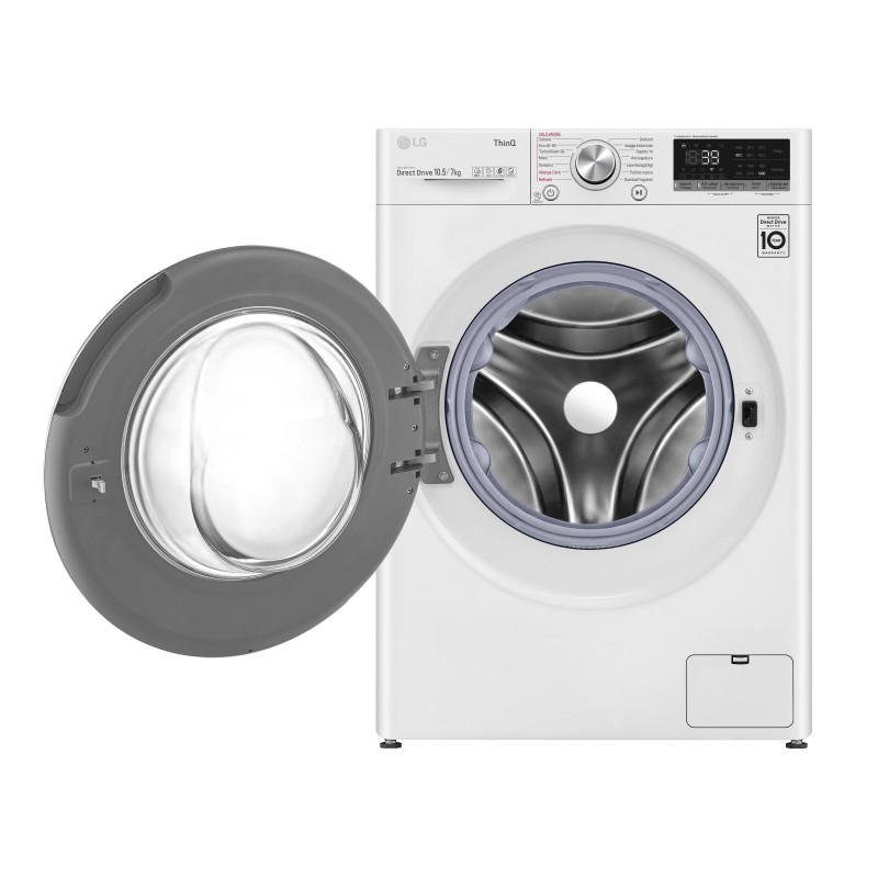 LG F4DV710H1E lavadora-secadora Independiente Carga frontal Blanco E
