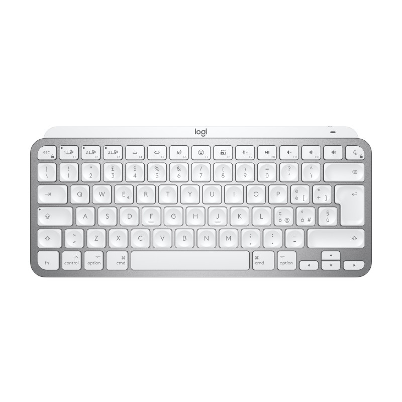 Logitech MX Keys Mini For Mac Minimalist Wireless Illuminated keyboard Bluetooth Italian Grey
