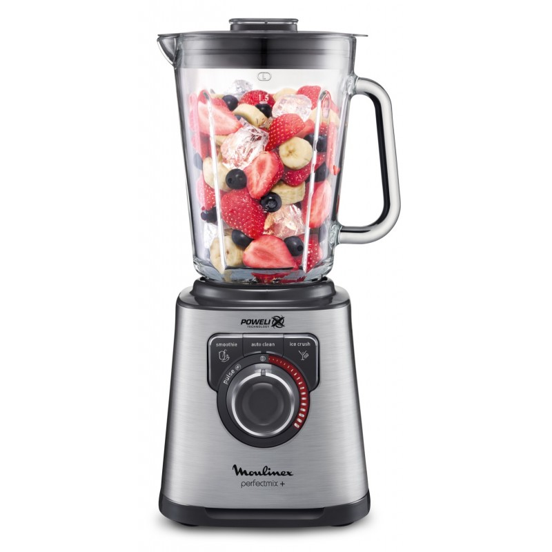 Moulinex perfect mix + 1.5 L Tabletop blender 1200 W Steel, Grey