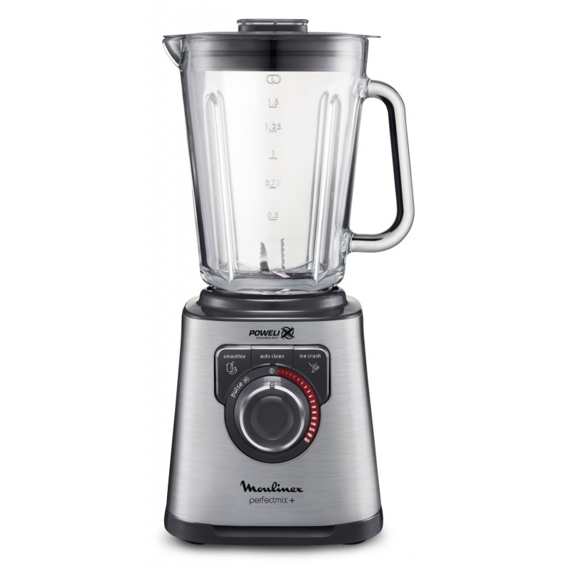 Moulinex perfect mix + 1,5 L Batidora de vaso 1200 W Acero, Gris