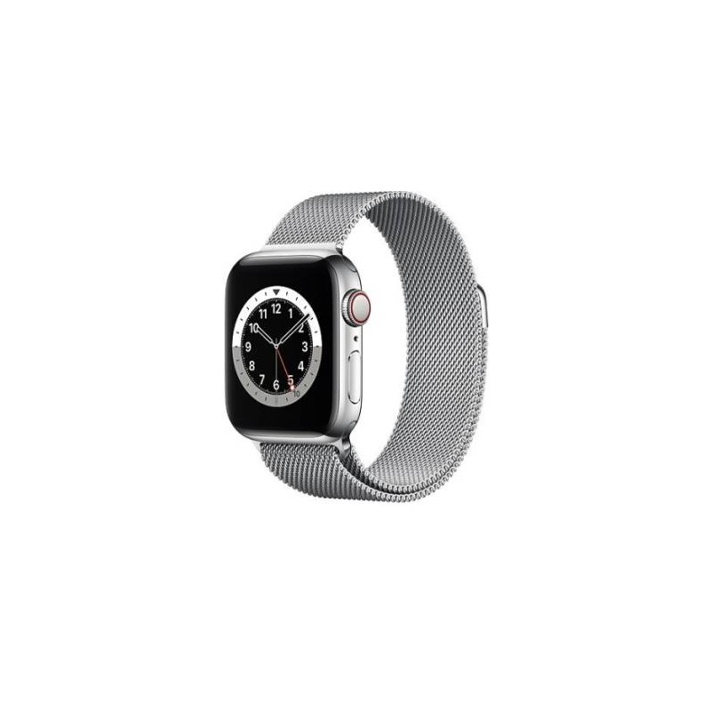 Apple Watch Serie 6 Cell 40mm Silver Stainless Steel Case/Silver Milanese Loop ITA M06U3TY/A