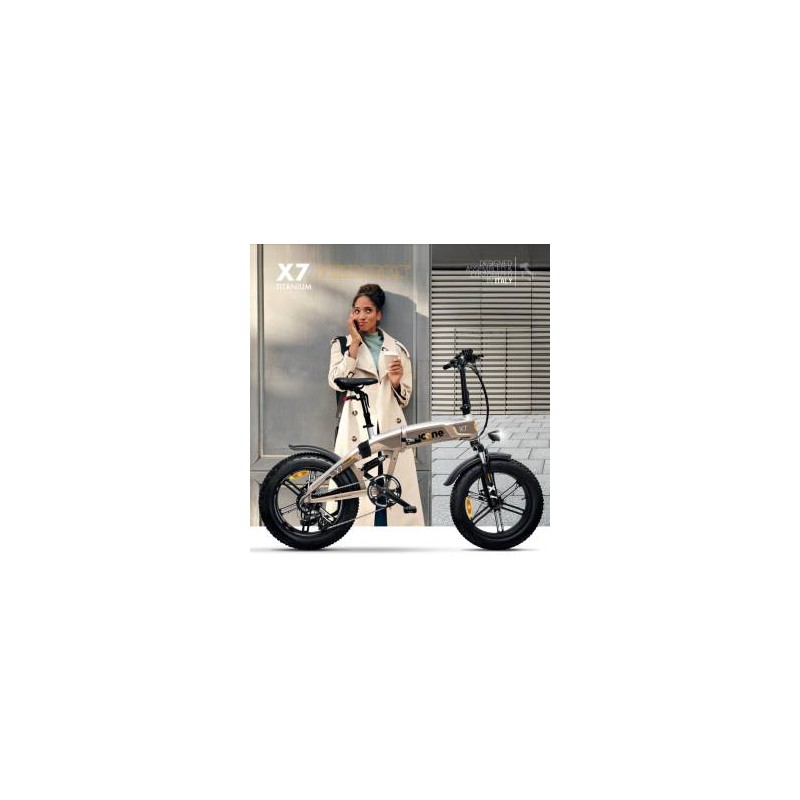 Icon.e Bici Elettrica Pieghevole iCross-X7 250W Titanium