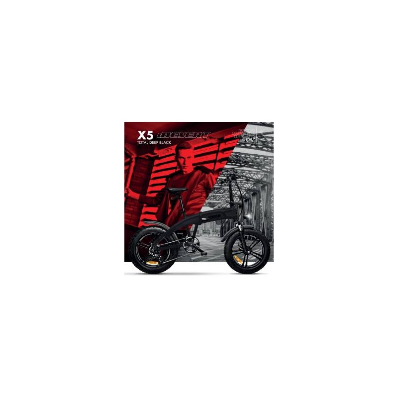 Icon.e Bici Elettrica Pieghevole iDesert-X5 250W Deep Black Icon.e Bici Elettrica Pieghevole iDesert-X5 250W Deep Black