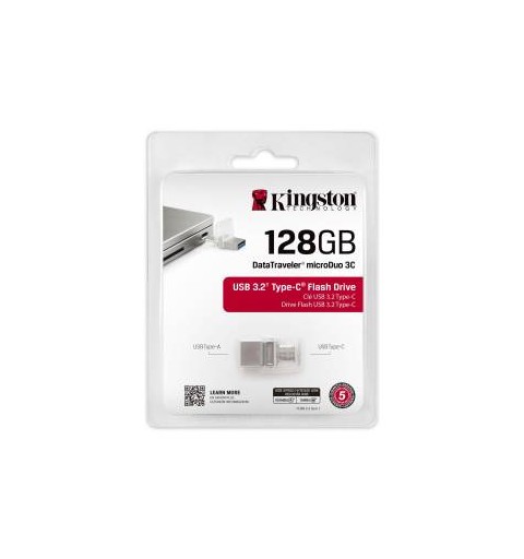 Kingston Pendrive USB-C+USB-A 3.2 128GB DTDUO3C/128GB