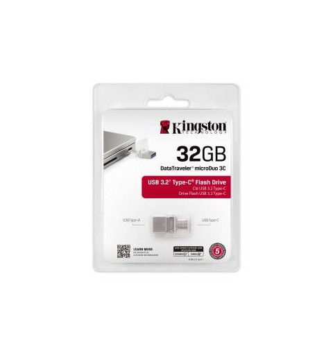 Kingston Pendrive USB-C+USB-A 3.2 32GB DTDUO3C/32GB