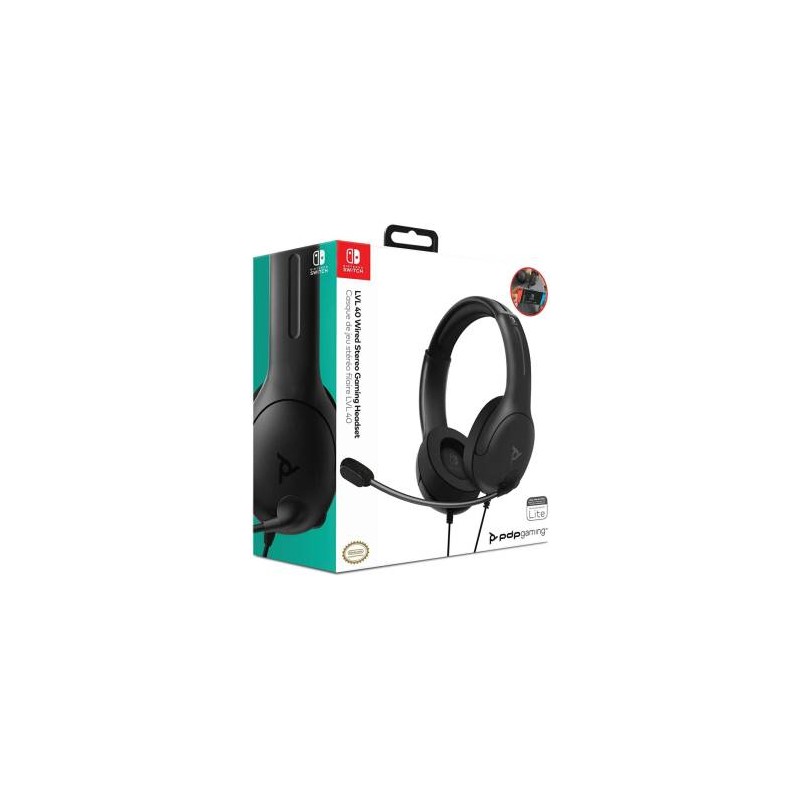 Switch PDP LVL40 Wired Headset Black