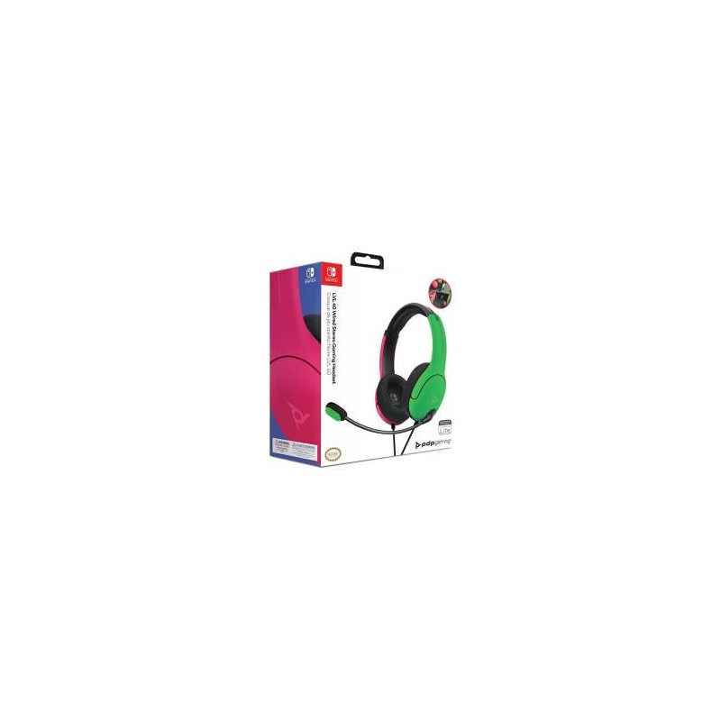 Switch PDP LVL40 Wired Headset Pink/Green
