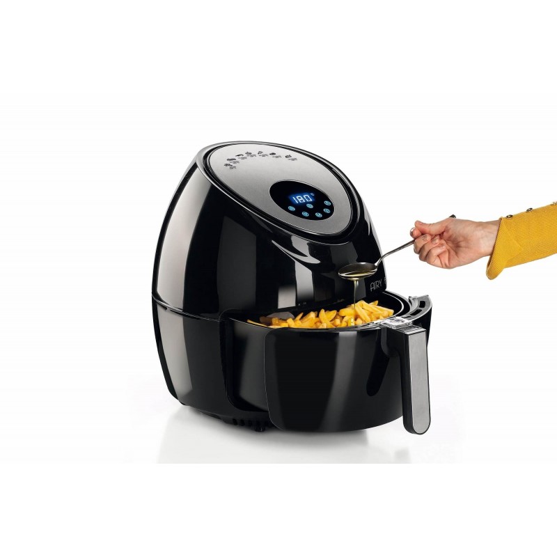 Ariete 4618 Single 5.5 L Stand-alone 1800 W Hot air fryer Black, Stainless steel