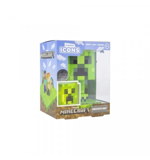 Personaggio collezione Paladone Icons Minecraft Creeper Icon Light PP6593MCF