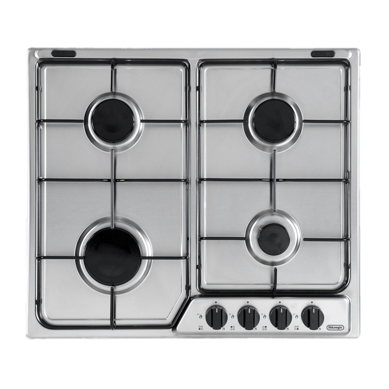 De’Longhi YAF46 ASV plaque Noir, Argent Intégré (placement) Gaz 4 zone(s)