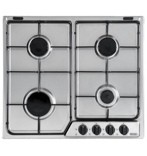 De’Longhi YAF46 ASV plaque Noir, Argent Intégré (placement) Gaz 4 zone(s)