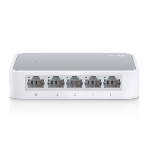 TP-LINK TL-SF1005D V15 commutateur réseau Géré Fast Ethernet (10 100) Blanc