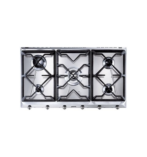 Smeg Universal SRV596GH5 hob Stainless steel Built-in Gas 5 zone(s)