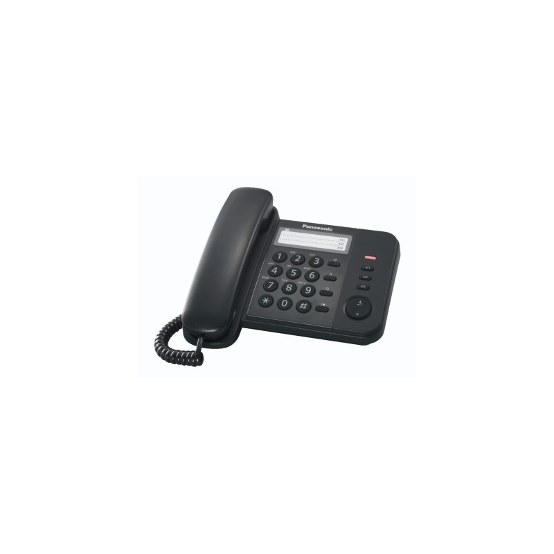 Panasonic KX-TS520EX1B Telefon Analoges Telefon Anrufer-Identifikation Schwarz