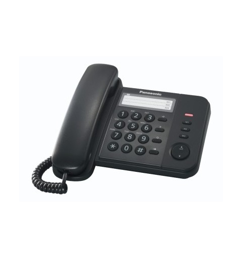 Panasonic KX-TS520EX1B teléfono Teléfono analógico Identificador de llamadas Negro